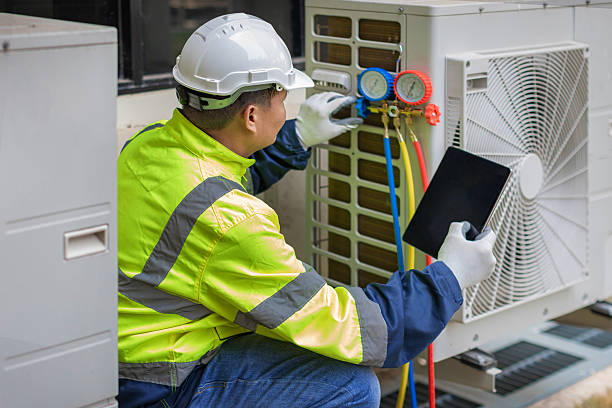 Professional Hvac technician working in Waverly, VA